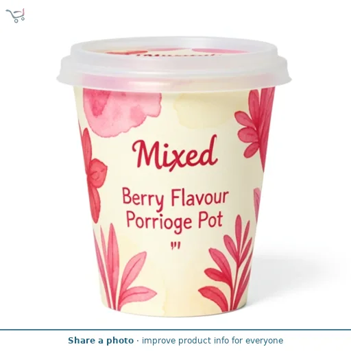 Mixed Berry Flavour Porridge Pot