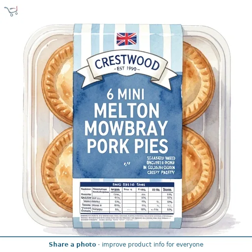 Mini Melton Pork Pies 6 Pack