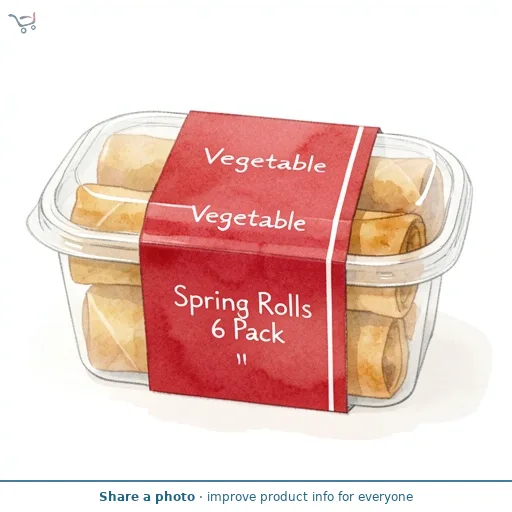 Vegetable Spring Rolls 6 Pack
