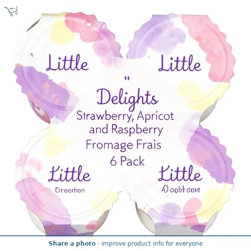 Little Delights Strawberry, Apricot and Raspberry Fromage Frais 6 Pack