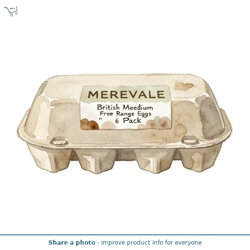 British Medium Free Range Eggs 6 Pack