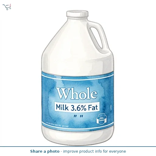 Whole Milk 3.6% Fat