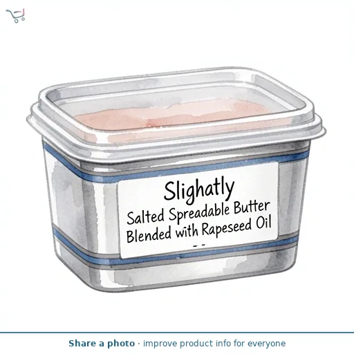 Slightly Salted Spreadable Butter Blended with Rapeseed Oil
