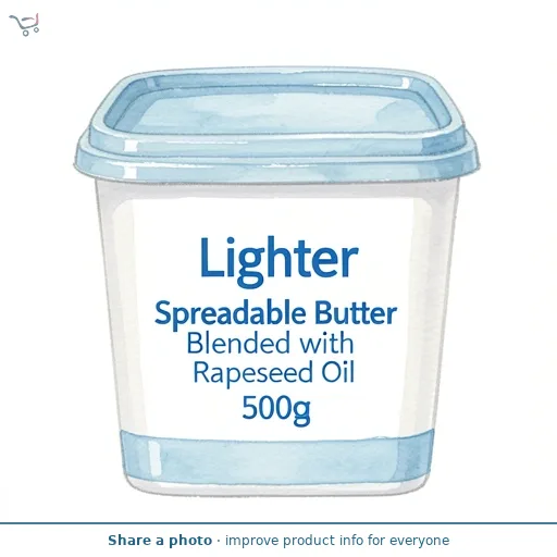 Lighter Spreadable Butter Blended with Rapeseed Oil