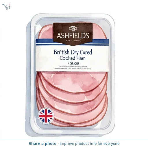 British Dry Cured Cooked Ham 7 Slices