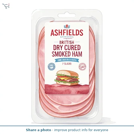 British Dry Cured Oak Smoked Ham 7 Slices