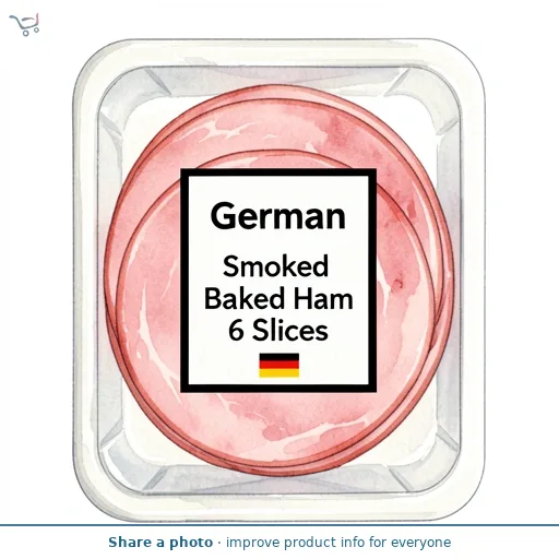 German Smoked Baked Ham 6 Slices
