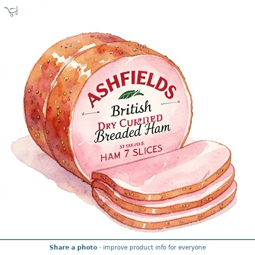 British Dry Cured Breaded Ham 7 Slices