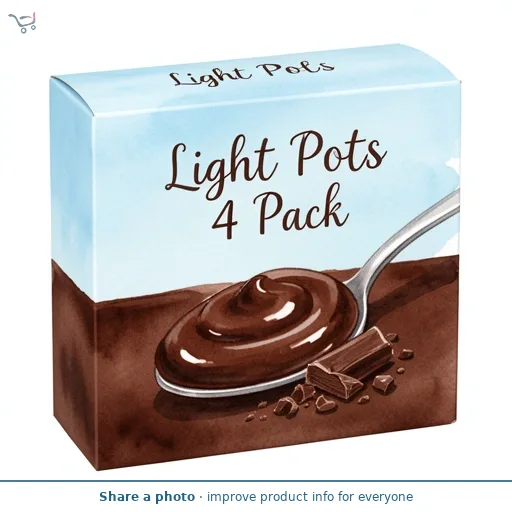 Chocolate Light Pots 4 Pack