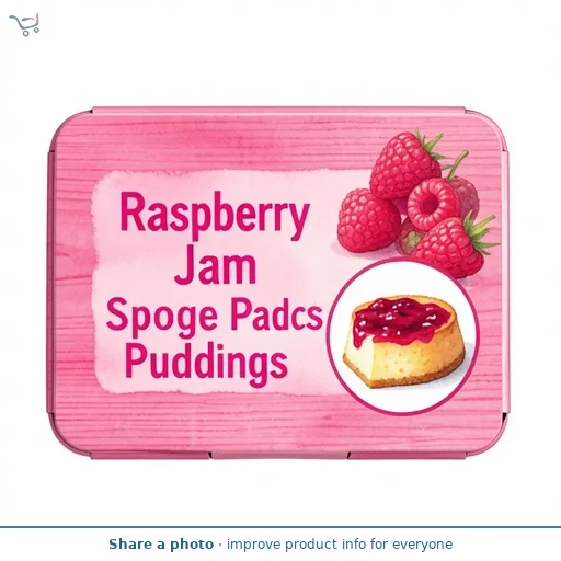 Raspberry Jam Sponge Puddings 2 Pack