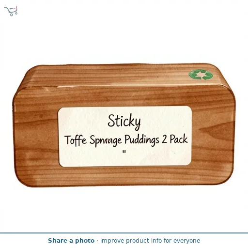 Sticky Toffee Sponge Puddings 2 Pack