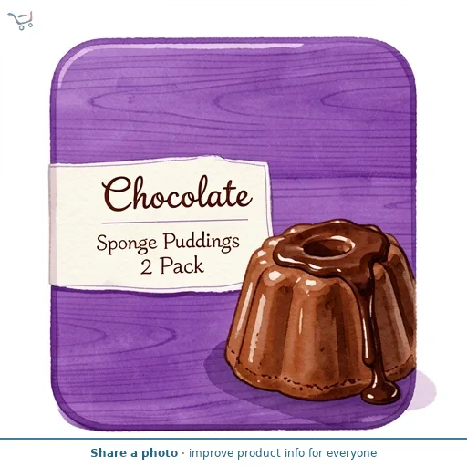 Chocolate Sponge Puddings 2 Pack