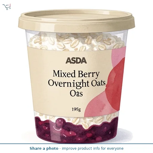 ASDA Mixed Berry Overnight Oats 195g