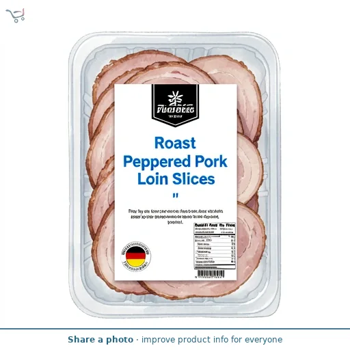 Roast Peppered Pork Loin Slices