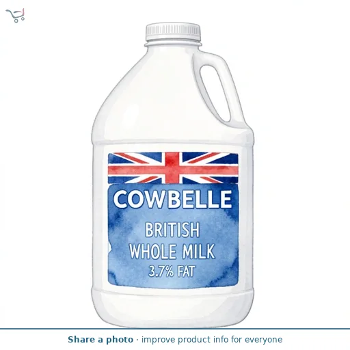 British Whole Milk 3.7% Fat