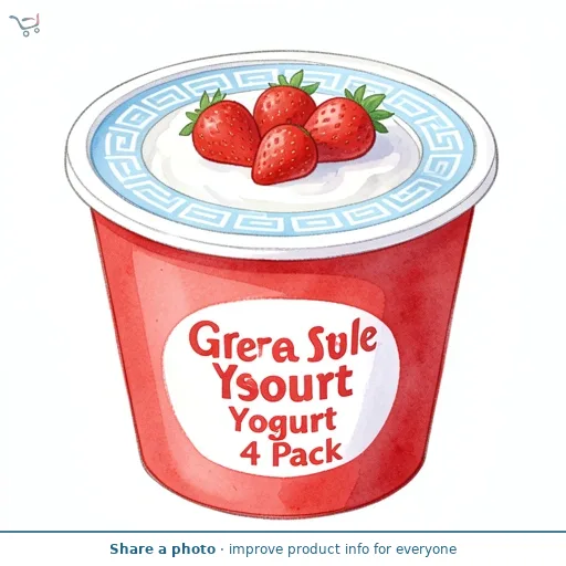 Strawberry Greek Style Yogurt 4 Pack