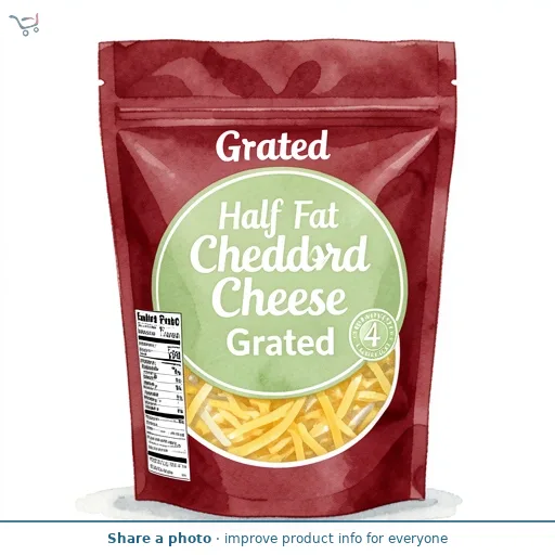Grated Half Fat Cheddar Cheese