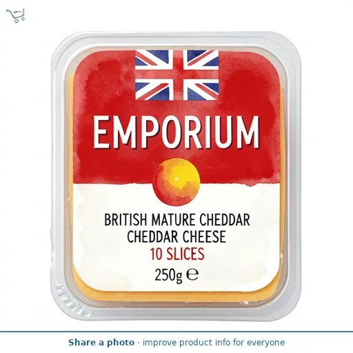 British Mature Cheddar Cheese 10 Slices