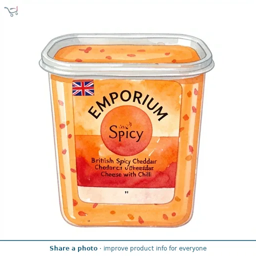 British Spicy Cheddar Cheese with Chilli