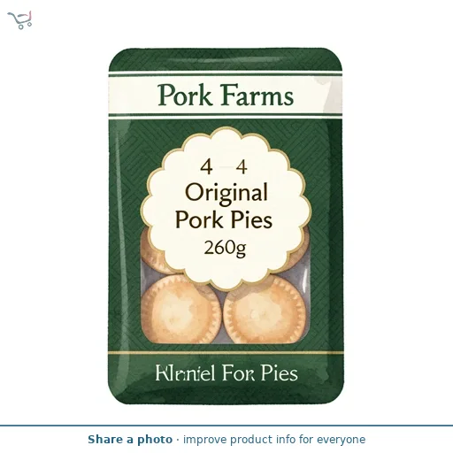 Pork Farms 4 Original Pork Pies 260g