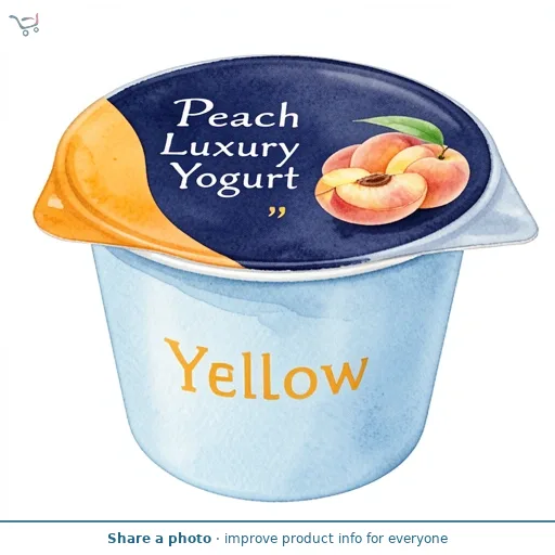 Yellow Peach Luxury Yogurt