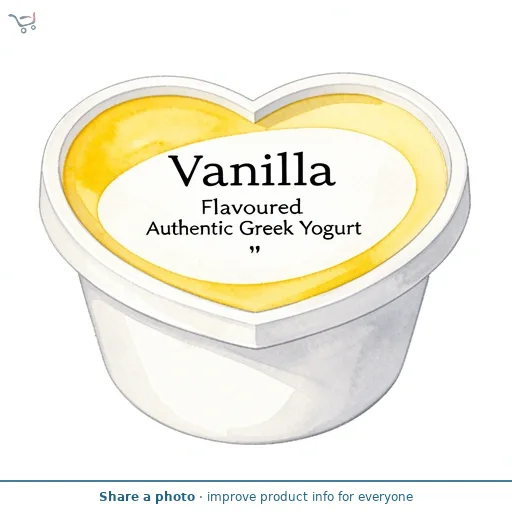 Vanilla Flavoured Authentic Greek Yogurt