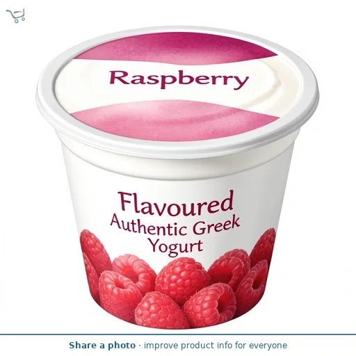 Raspberry Flavoured Authentic Greek Yogurt