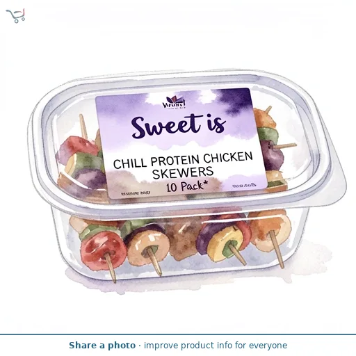 Sweet Chilli Protein Chicken Skewers 10 Pack*