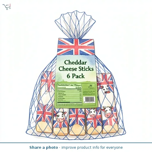 Mild Cheddar Cheese Sticks 6 Pack