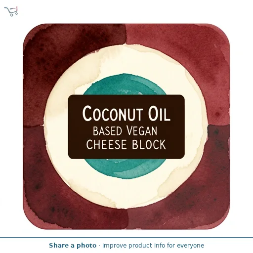 Mature Coconut Oil Based Vegan Cheese Block