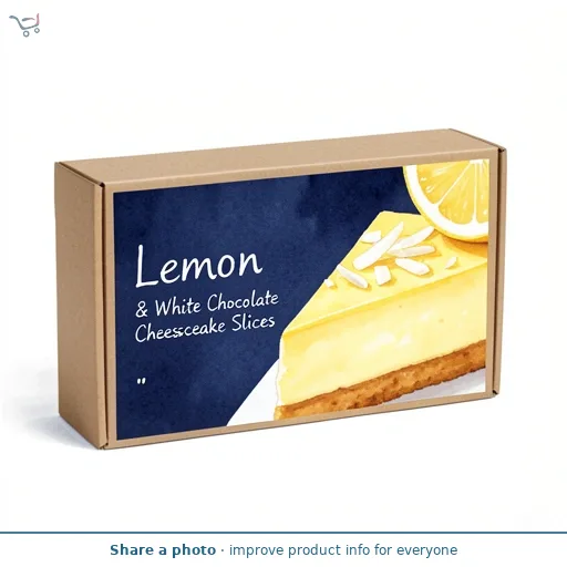 Lemon & White Chocolate Cheesecake Slices