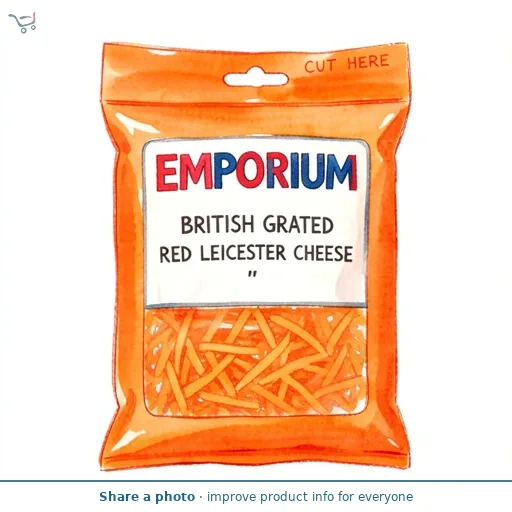 British Grated Red Leicester Cheese