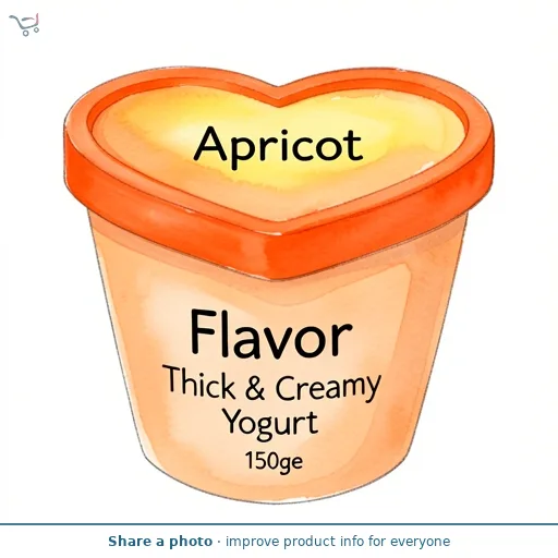 Apricot Flavour Thick & Creamy Yogurt