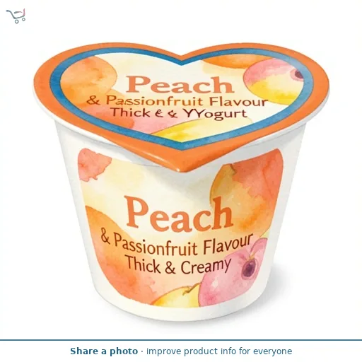 Peach & Passionfruit Flavour Thick & Creamy Yogurt