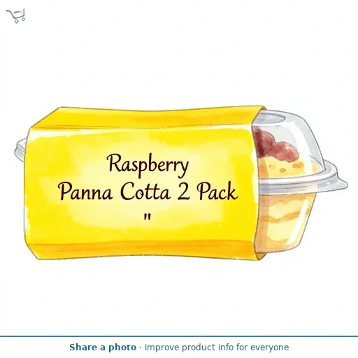 Raspberry Panna Cotta 2 Pack