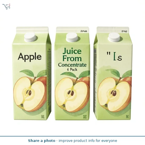 Apple Juice From Concentrate 6 Pack