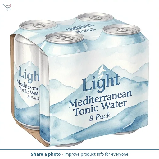 Light Mediterranean Tonic Water 8 Pack