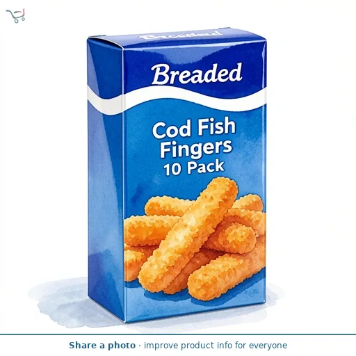 Breaded Cod Fish Fingers 10 Pack