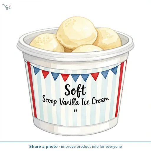 Soft Scoop Vanilla Ice Cream