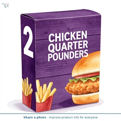 Chicken Quarter Pounders 2 Pack