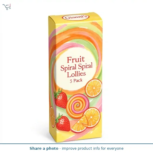 Fruit Spiral Lollies 5 Pack
