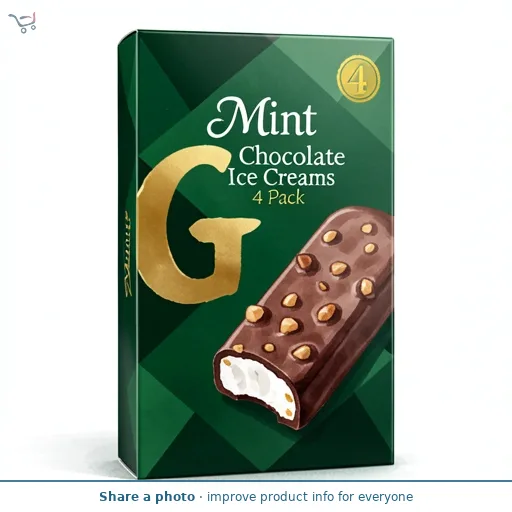 Mint Chocolate Ice Creams 4 Pack