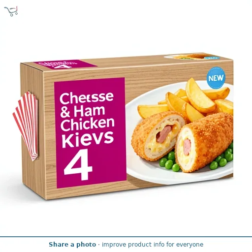 Cheese & Ham Chicken Kievs 4 Pack