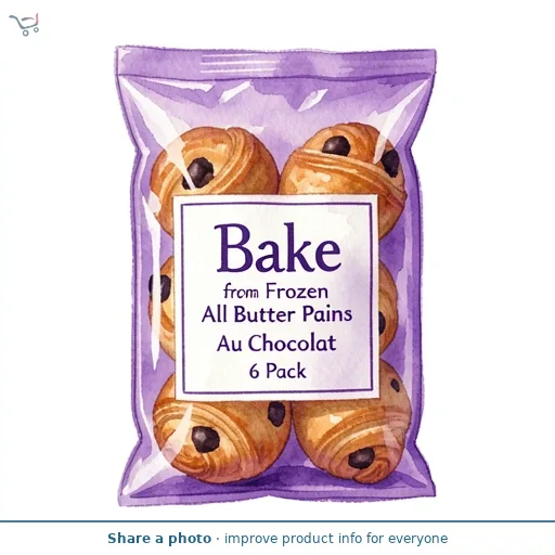 Bake from Frozen All Butter Pains Au Chocolat 6 Pack