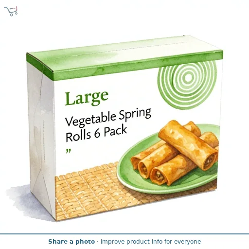 Large Vegetable Spring Rolls 6 Pack