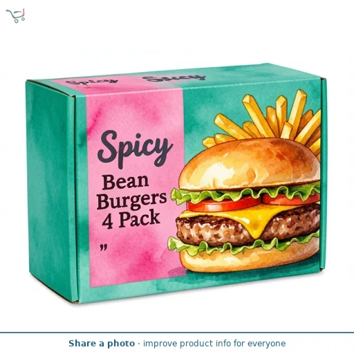 Spicy Bean Burgers 4 Pack