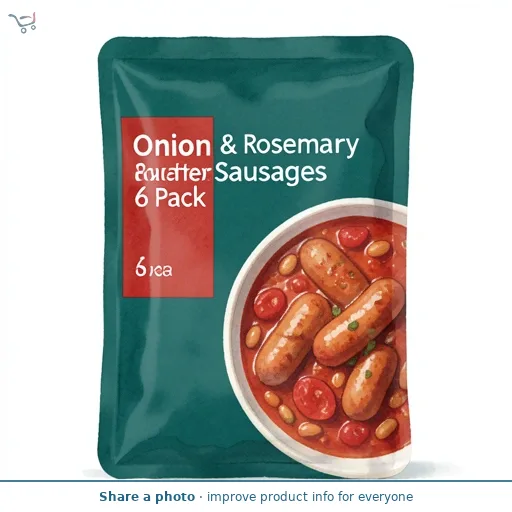 Onion & Rosemary Sausages 6 Pack