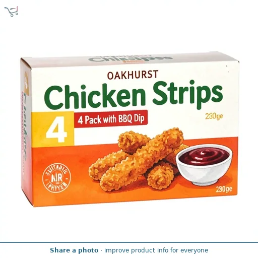Chicken Strips 4 Pack with BBQ Dip