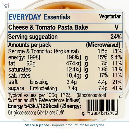 Cheese & Tomato Pasta Bake