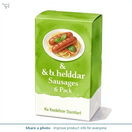 Pesto & Cheddar Sausages 6 Pack